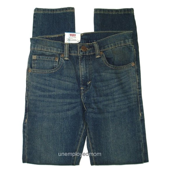 Boys Blue Jeans Super Skinny Fit Levis 510 Youth Pants 12 Regulars 26 x 26 1/2 - Picture 3 of 10